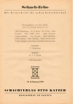 SCHACH ECHO / 1955, vol 13, Index